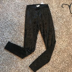 Velvet leggings